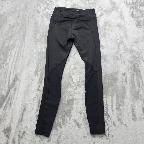 Nike Leggings Womens S Black Mesh Panels Mid-Rise Fast Running Workout Pockets - Picture 4 of 14